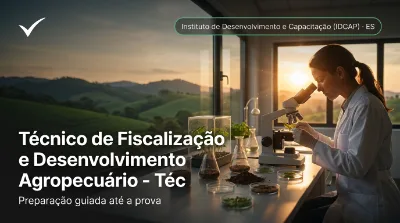 Capa: Técnico de Fiscalização e Desenvolvimento Agropecuário - Técnico de Laboratório