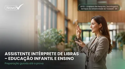 Capa: ASSISTENTE INTÉRPRETE DE LIBRAS – EDUCAÇÃO INFANTIL E ENSINO FUNDAMENTAL