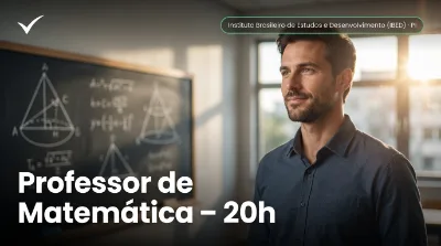 Capa: Professor de Matemática – 20h