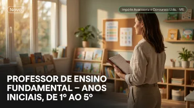 Capa: PROFESSOR DE ENSINO FUNDAMENTAL – ANOS INICIAIS, DE 1º AO 5º ANO