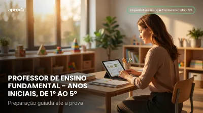 Capa: PROFESSOR DE ENSINO FUNDAMENTAL – ANOS INICIAIS, DE 1º AO 5º ANO
