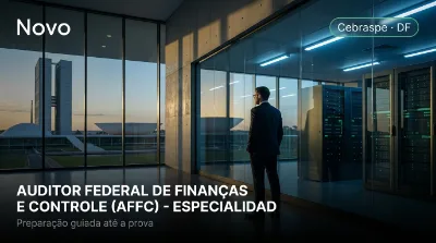 Capa: AUDITOR FEDERAL DE FINANÇAS E CONTROLE (AFFC) - ESPECIALIDADE: TECNOLOGIA DA INFORMAÇÃO - INFRAESTRUTURA DE TI