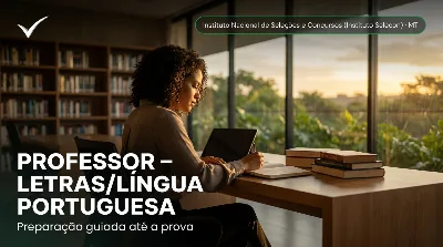 Capa: PROFESSOR – LETRAS/LÍNGUA PORTUGUESA