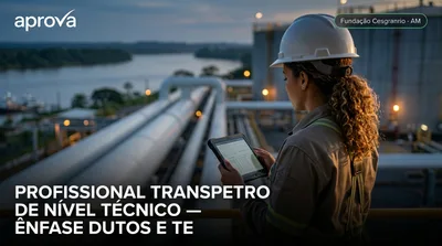 Capa: PROFISSIONAL TRANSPETRO DE NÍVEL TÉCNICO — ÊNFASE DUTOS E TERMINAIS