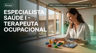 Capa: ESPECIALISTA SAÚDE I - TERAPEUTA OCUPACIONAL