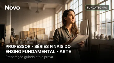 Capa: PROFESSOR - SÉRIES FINAIS DO ENSINO FUNDAMENTAL - ARTE