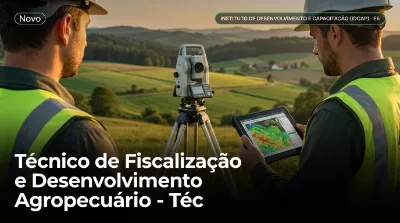 Capa: Técnico de Fiscalização e Desenvolvimento Agropecuário - Técnico em Cartografia/ Agrimensura/ Geomática/ Geoprocessamento