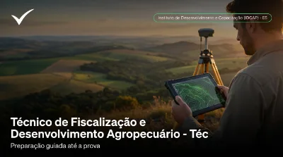 Capa: Técnico de Fiscalização e Desenvolvimento Agropecuário - Técnico em Cartografia/ Agrimensura/ Geomática/ Geoprocessamento