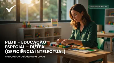 Capa: PEB II – EDUCAÇÃO ESPECIAL – DI/TEA (DEFICIÊNCIA INTELECTUAL / TRANSTORNO DO ESPECTRO AUTISTA)
