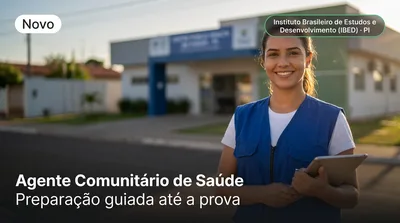 Capa: Agente Comunitário de Saúde
