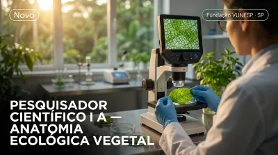 Capa: PESQUISADOR CIENTÍFICO I A — ANATOMIA ECOLÓGICA VEGETAL