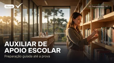 Capa: AUXILIAR DE APOIO ESCOLAR