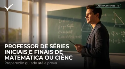 Capa: PROFESSOR DE SÉRIES INICIAIS E FINAIS DE MATEMÁTICA OU CIÊNCIAS EXATAS