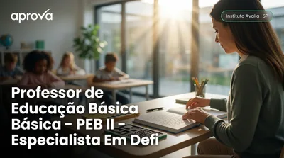 Capa: Professor de Educação Básica - PEB II - Especialista Em Deficiência Visual/Baixa Visão