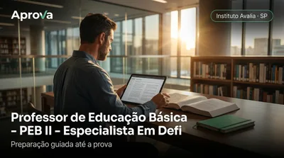 Capa: Professor de Educação Básica - PEB II - Especialista Em Deficiência Visual/Baixa Visão