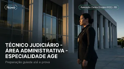 Capa: TÉCNICO JUDICIÁRIO - ÁREA ADMINISTRATIVA - ESPECIALIDADE AGENTE DE POLÍCIA JUDICIAL