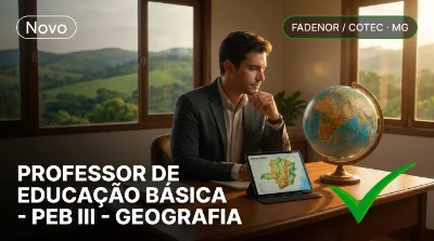 Capa: PROFESSOR DE EDUCAÇÃO BÁSICA - PEB III - GEOGRAFIA