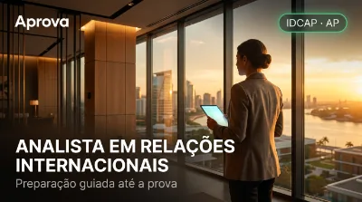 Capa: ANALISTA EM RELAÇÕES INTERNACIONAIS