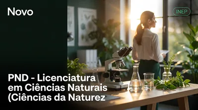 Capa: PND - Licenciatura em Ciências Naturais (Ciências da Natureza)