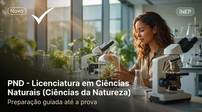 Capa: PND - Licenciatura em Ciências Naturais (Ciências da Natureza)