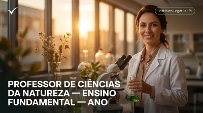 Capa: PROFESSOR DE CIÊNCIAS DA NATUREZA — ENSINO FUNDAMENTAL — ANOS FINAIS (6º AO 9º ANO)