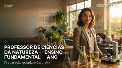 Capa: PROFESSOR DE CIÊNCIAS DA NATUREZA — ENSINO FUNDAMENTAL — ANOS FINAIS (6º AO 9º ANO)