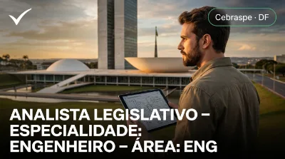 Capa: ANALISTA LEGISLATIVO – ESPECIALIDADE: ENGENHEIRO – ÁREA: ENGENHARIA ELETRÔNICA/TELECOMUNICAÇÕES