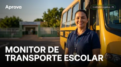 Capa: MONITOR DE TRANSPORTE ESCOLAR