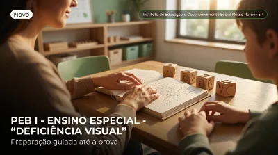 Capa: PEB I - ENSINO ESPECIAL - "DEFICIÊNCIA VISUAL"