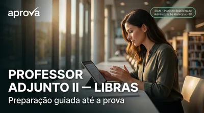 Capa: PROFESSOR ADJUNTO II — LIBRAS