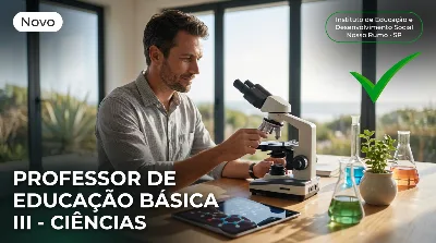Capa: PROFESSOR DE EDUCAÇÃO BÁSICA III - CIÊNCIAS