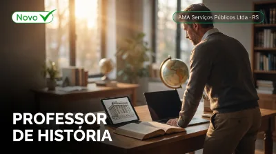 Capa: PROFESSOR DE HISTÓRIA