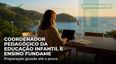 Capa: COORDENADOR PEDAGÓGICO DA EDUCAÇÃO INFANTIL E ENSINO FUNDAMENTAL – ANOS INICIAIS
