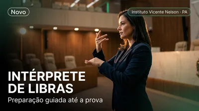 Capa: INTÉRPRETE DE LIBRAS