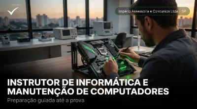 Capa: INSTRUTOR DE INFORMÁTICA E MANUTENÇÃO DE COMPUTADORES