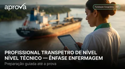 Capa: PROFISSIONAL TRANSPETRO DE NÍVEL TÉCNICO — ÊNFASE ENFERMAGEM DO TRABALHO
