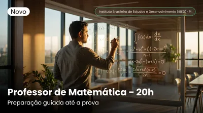 Capa: Professor de Matemática – 20h