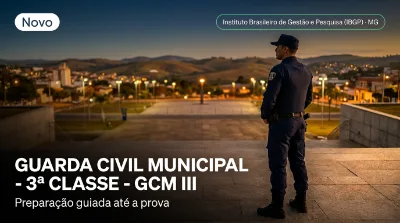 Capa: GUARDA CIVIL MUNICIPAL - 3ª CLASSE - GCM III