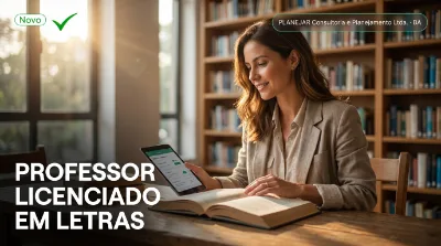 Capa: PROFESSOR LICENCIADO EM LETRAS