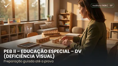Capa: PEB II – EDUCAÇÃO ESPECIAL – DV (DEFICIÊNCIA VISUAL)