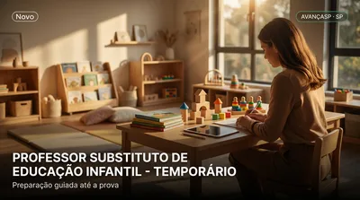 Capa: PROFESSOR SUBSTITUTO DE EDUCAÇÃO INFANTIL - TEMPORÁRIO