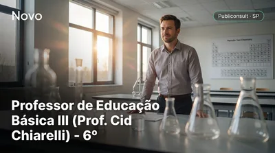 Capa: Professor de Educação Básica III (Prof. Cid Chiarelli) - 6º ano da Educação Básica ao Ensino Médio – Química