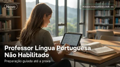 Capa: Professor Língua Portuguesa Não Habilitado