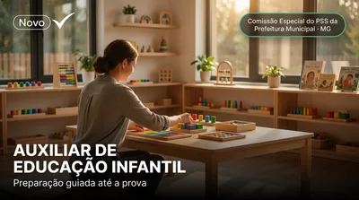 Capa: AUXILIAR DE EDUCAÇÃO INFANTIL