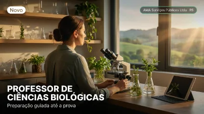 Capa: PROFESSOR DE CIÊNCIAS BIOLÓGICAS