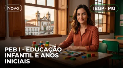 Capa: PEB I - EDUCAÇÃO INFANTIL E ANOS INICIAIS