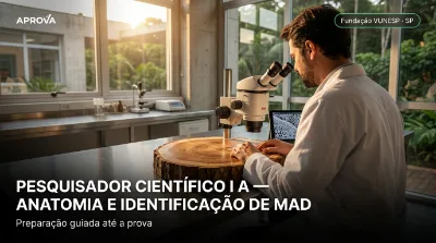 Capa: PESQUISADOR CIENTÍFICO I A — ANATOMIA E IDENTIFICAÇÃO DE MADEIRA