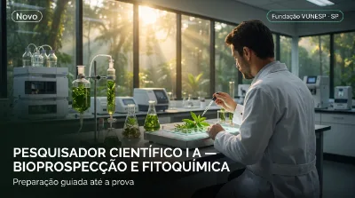 Capa: PESQUISADOR CIENTÍFICO I A — BIOPROSPECÇÃO E FITOQUÍMICA