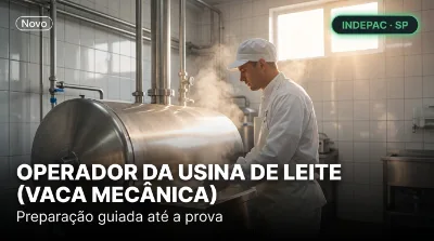Capa: OPERADOR DA USINA DE LEITE (VACA MECÂNICA)