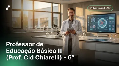 Capa: Professor de Educação Básica III (Prof. Cid Chiarelli) - 6º ano da Educação Básica ao Ensino Médio - Ciências